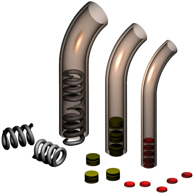 Calibrated plastic tubes